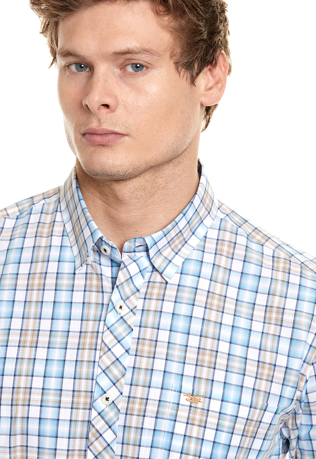 CAMISA CHECKERED FONTANA SKY - 4