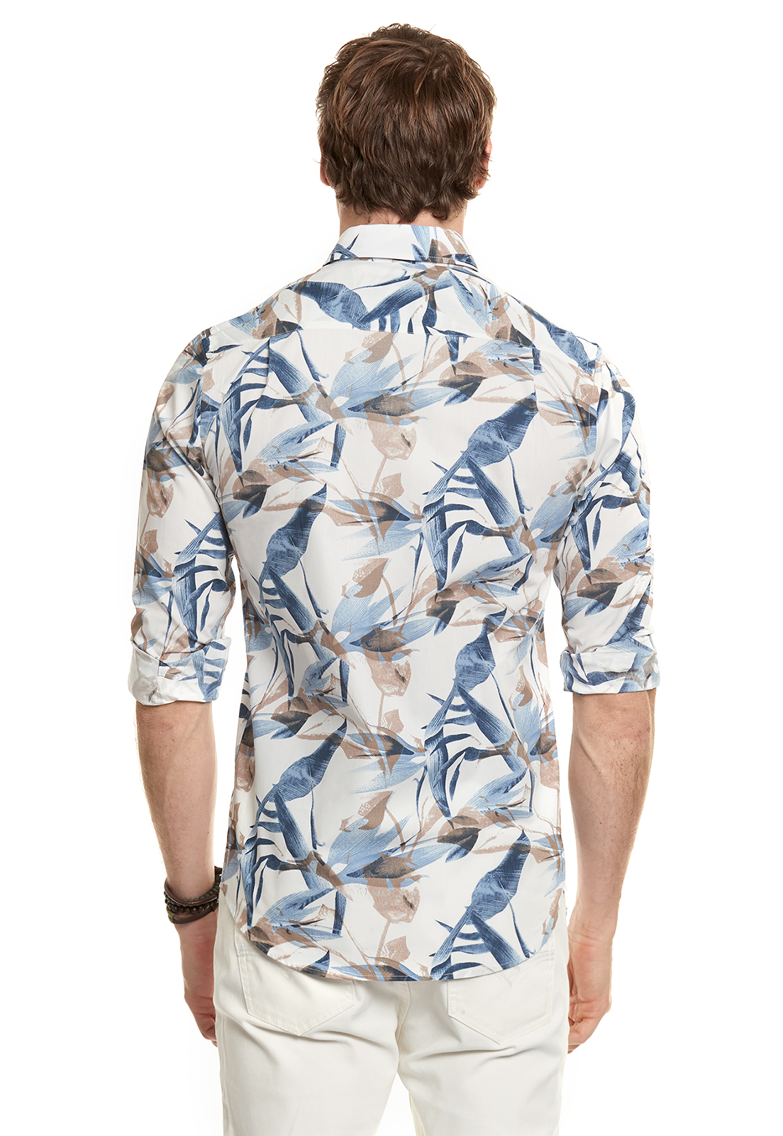 CAMISA ESTAMPADA GARLAND FJ ECRU - 3