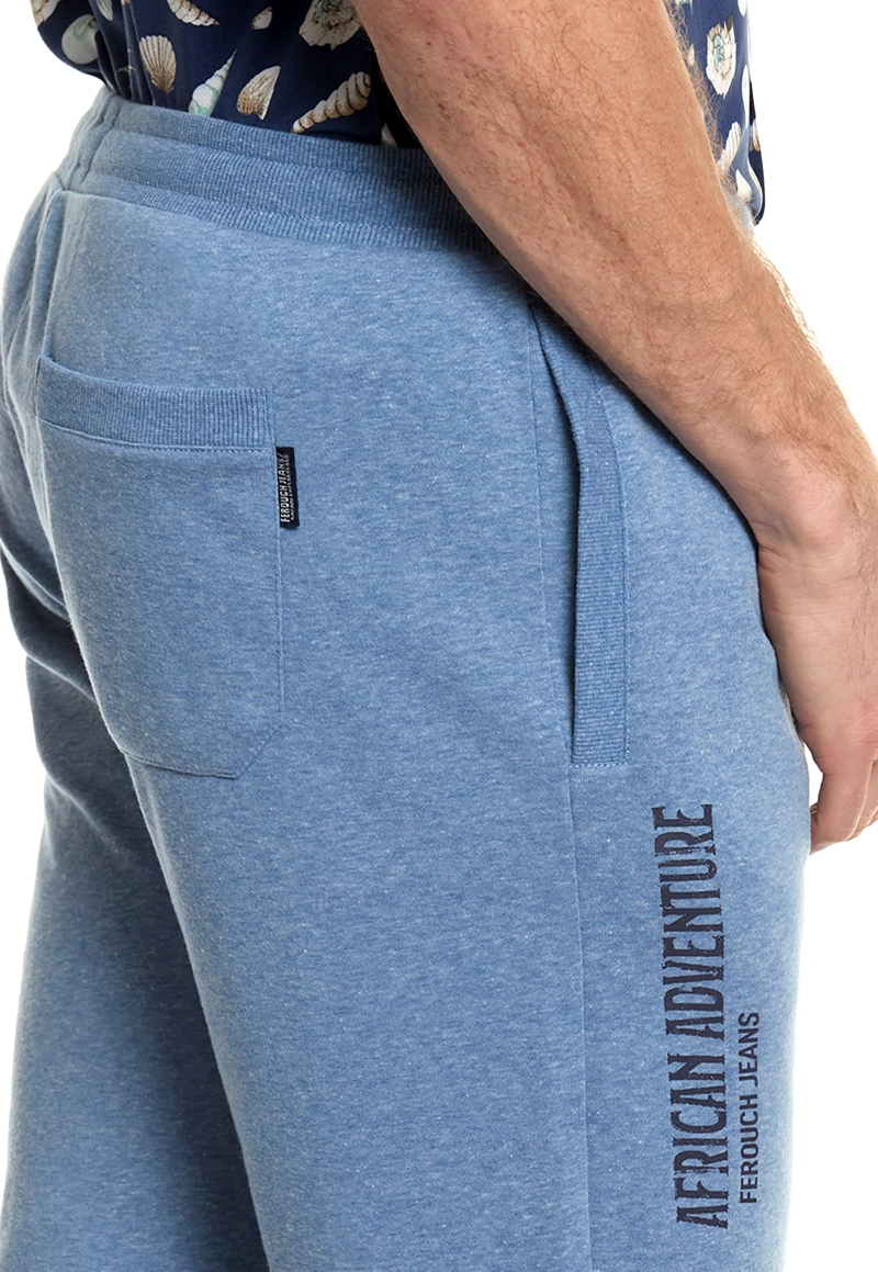 PANTALÓN DE BUZO ALGODÓN HOMBRE FEROUCH MELANGE 394301S0429 MAINE LT BLUE - 4