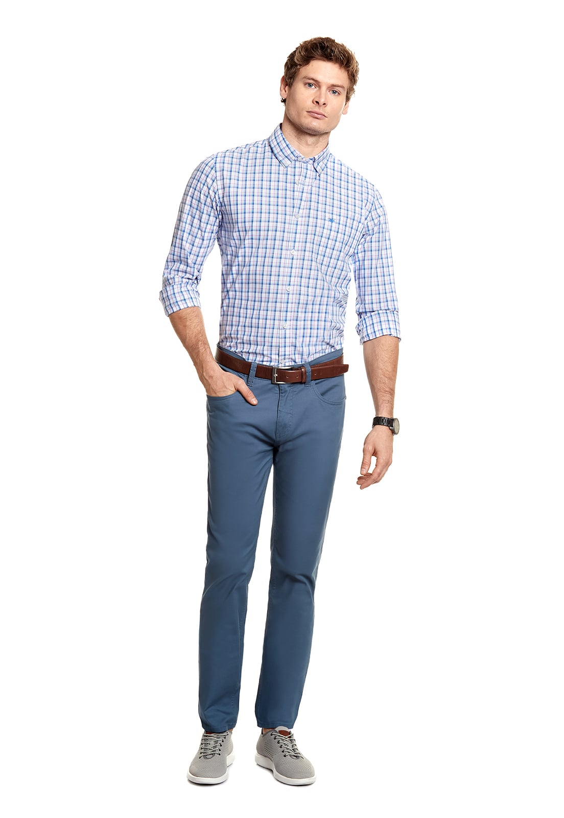CAMISA CHECKERED SEATTLE PINK - 2
