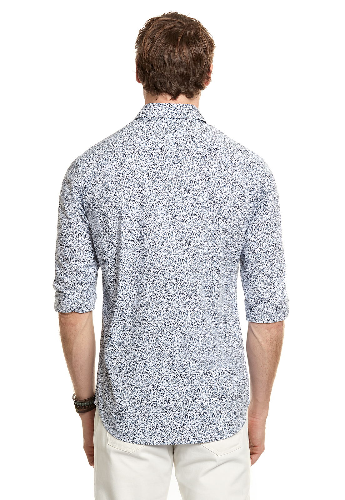 CAMISA ESTAMPADA IRVING FJ NAVY - 3