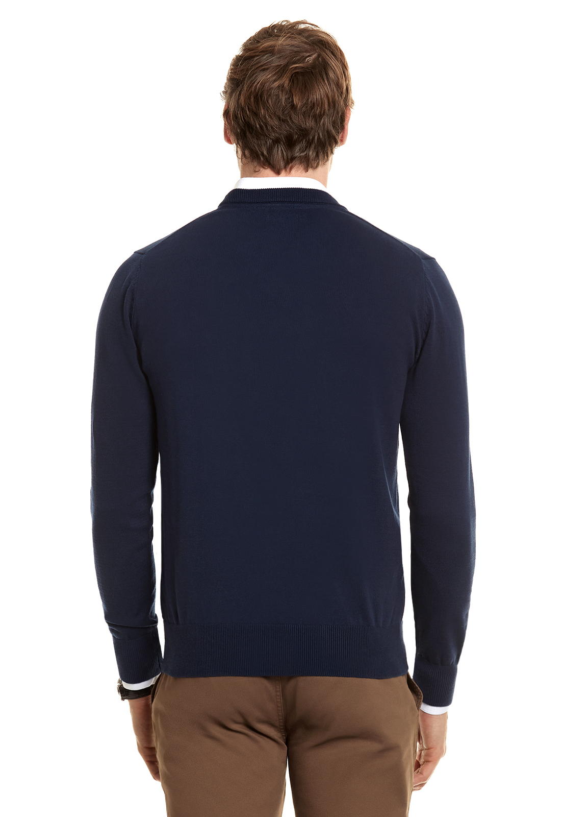SWEATER SMART CASUAL L/S NAVY - 3