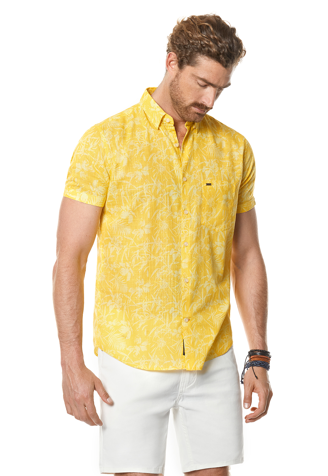 CAMISA ESTAMPADA DAKOTA FJ YELLOW - 1