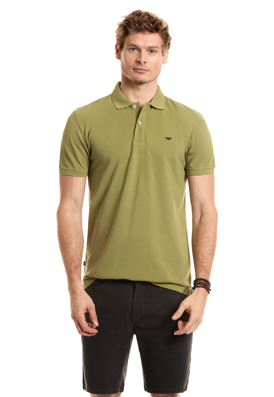 POLERA POLO BÁSICA MILITARY - 1
