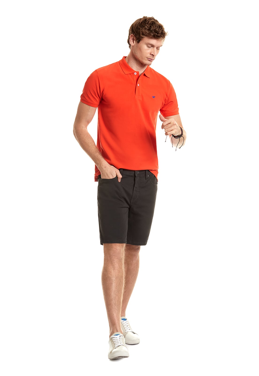 POLERA POLO BÁSICA CORAL - 2