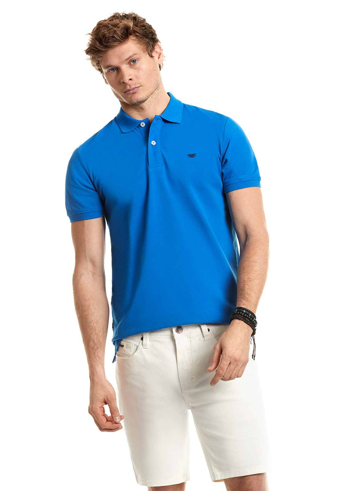 POLERA POLO BÁSICA BLUE - 1