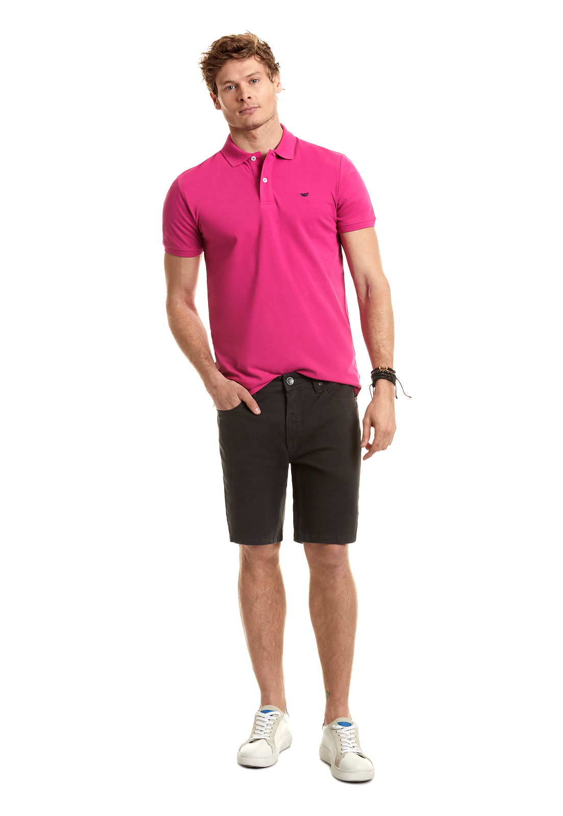 POLERA POLO BÁSICA PINK - 2
