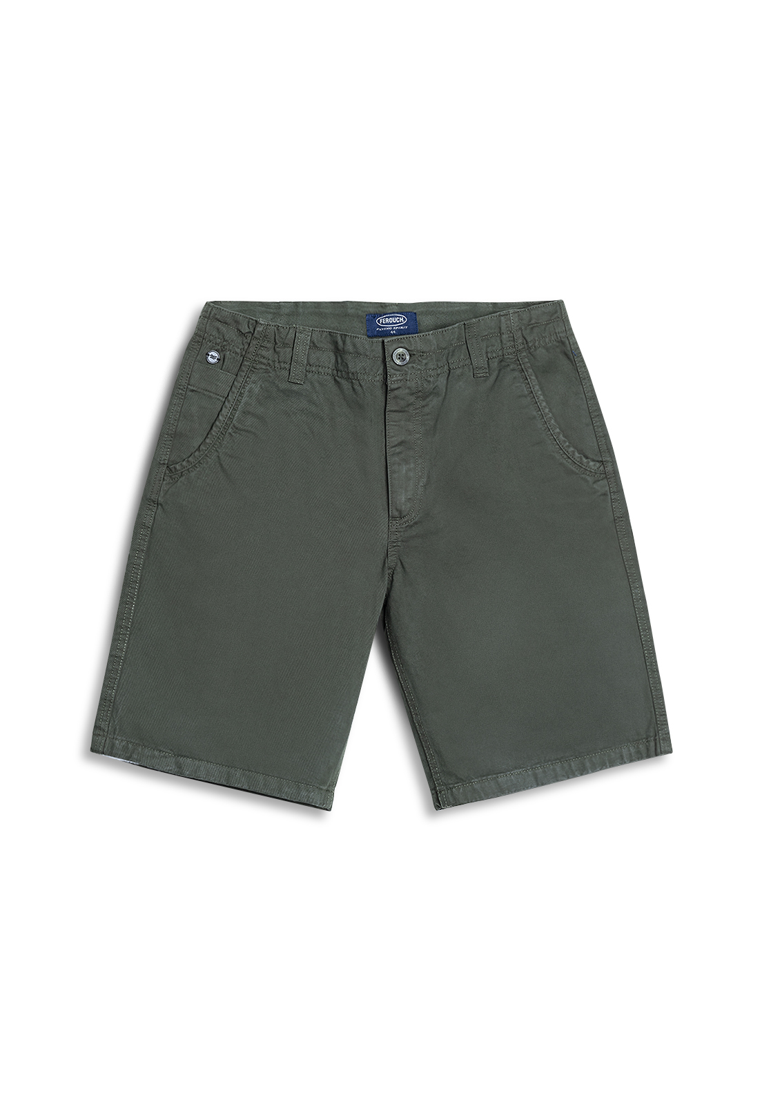 BERMUDA GARMENT DYED F MILITARY - 1