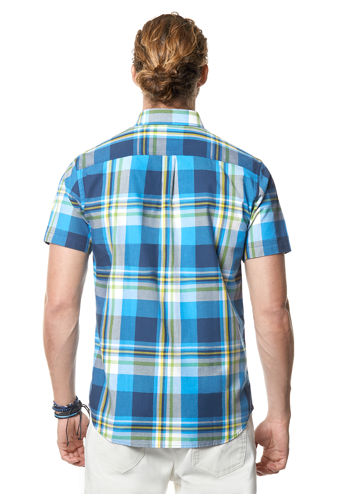CAMISA CHECKERED TRENTON FJ BLUE - 3