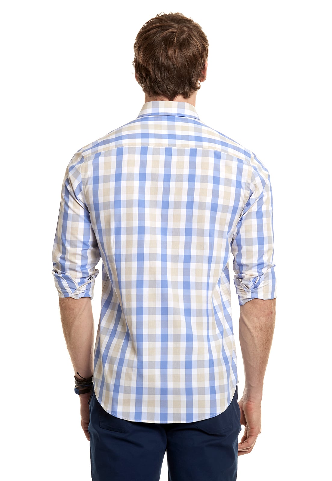 CAMISA CHECKERED CHICAGO FJ SAND - 3