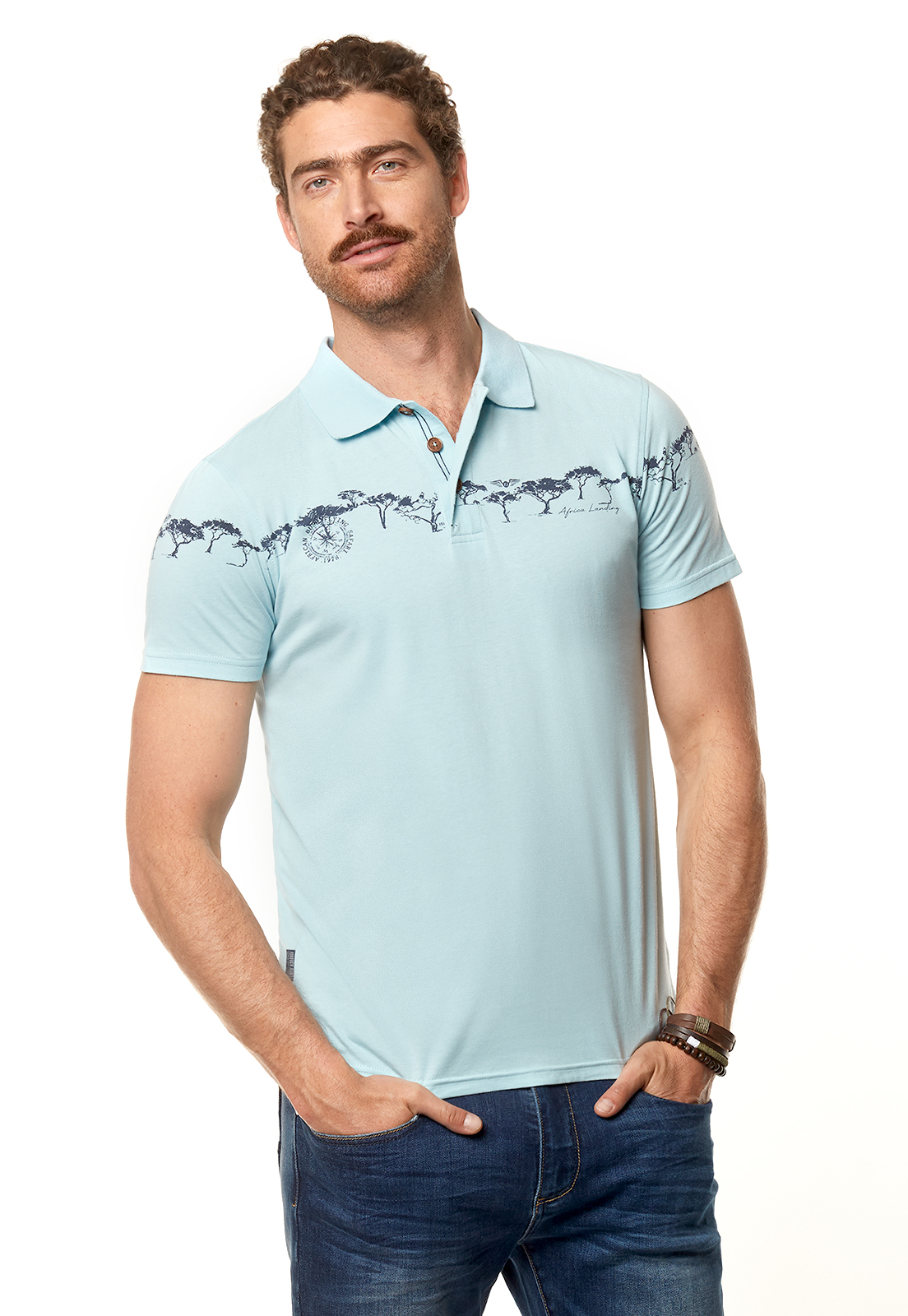 POLERA POLO WISCONSIN LT. BLUE - 1