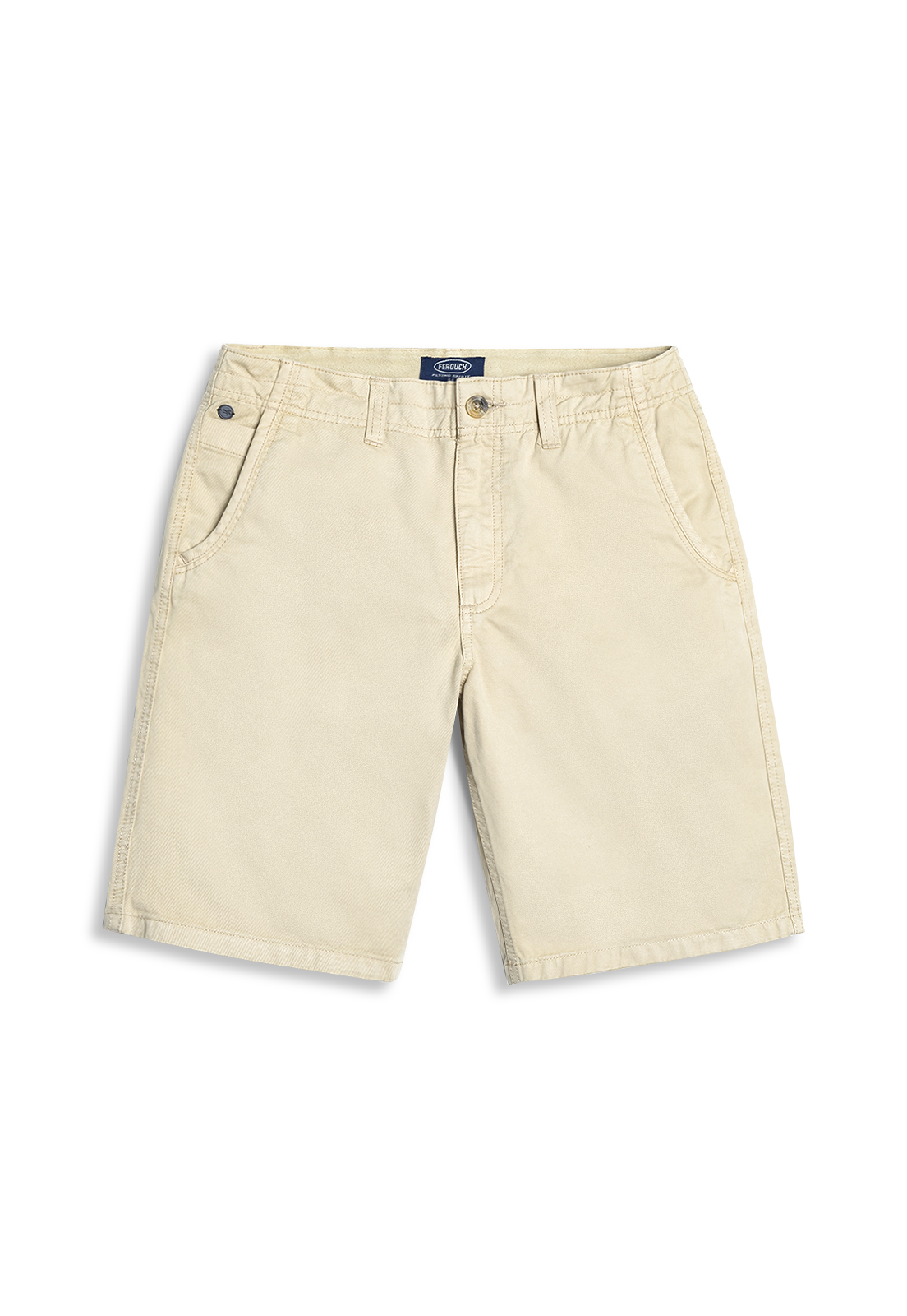 BERMUDA GARMENT DYED F BEIGE - 1