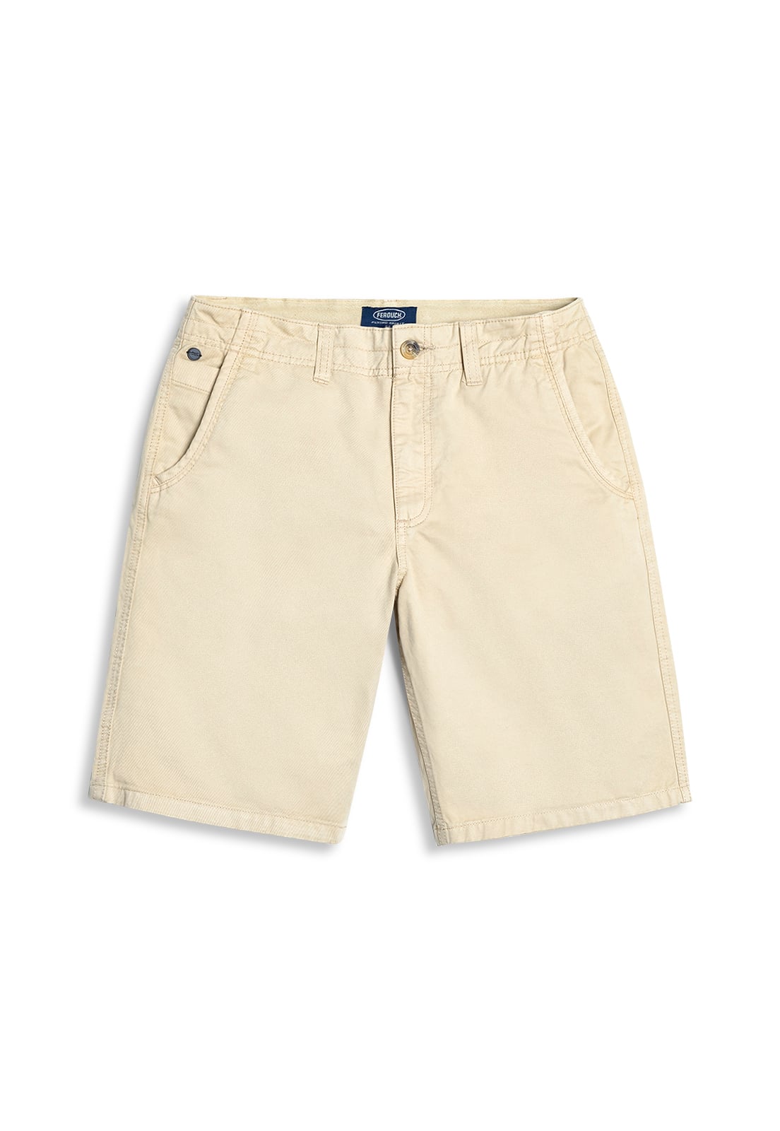 BERMUDA GARMENT DYED F BEIGE - 1