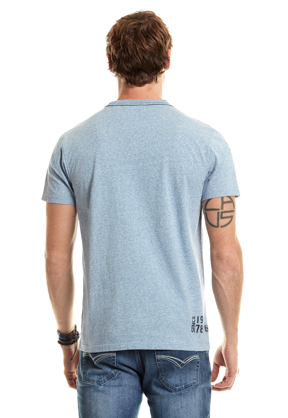 POLERA SOUTH DAKOTA DK SKY MELANGE - 3