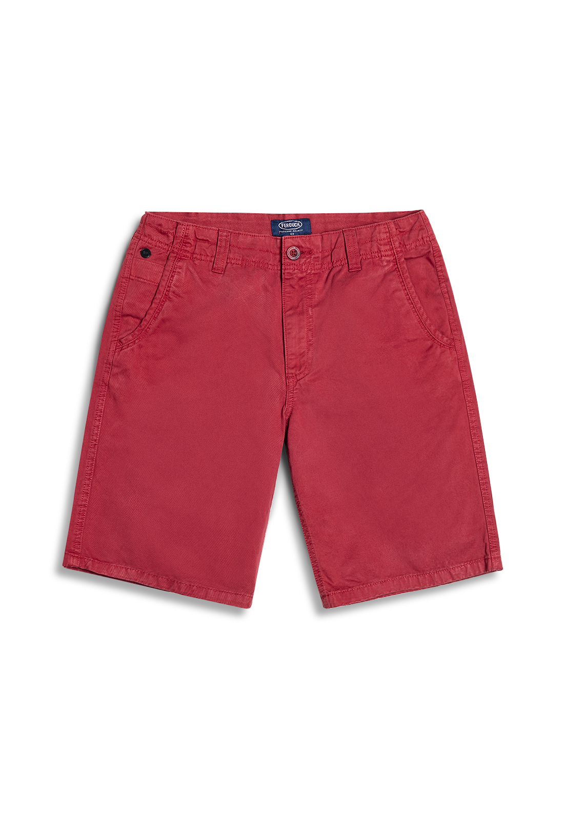 BERMUDA GARMENT DYED F RED - 1