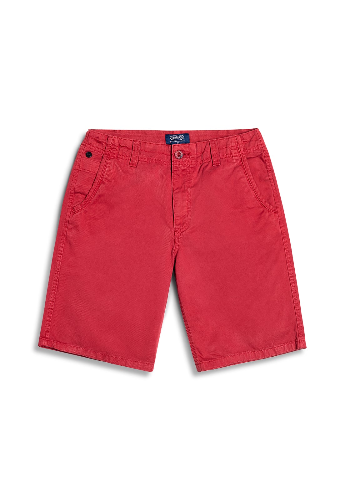BERMUDA GARMENT DYED F RED - 1