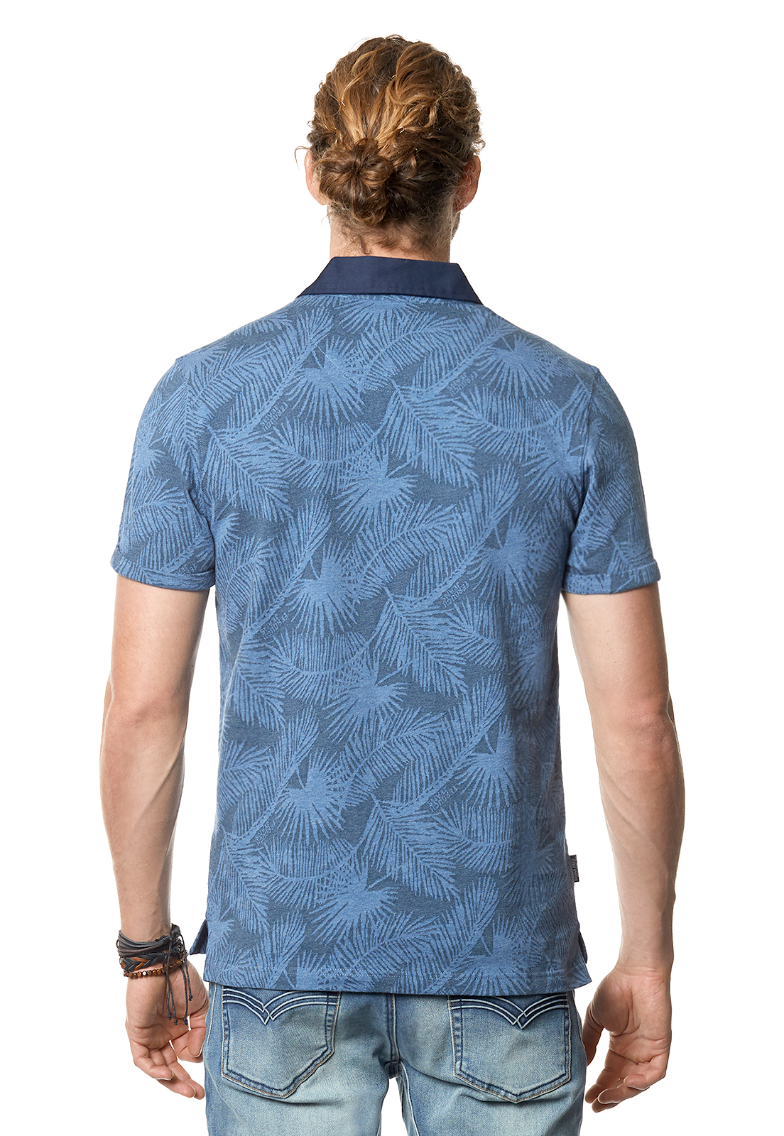 POLERA POLO MISSISSIPPI BLUE MELANGE - 3
