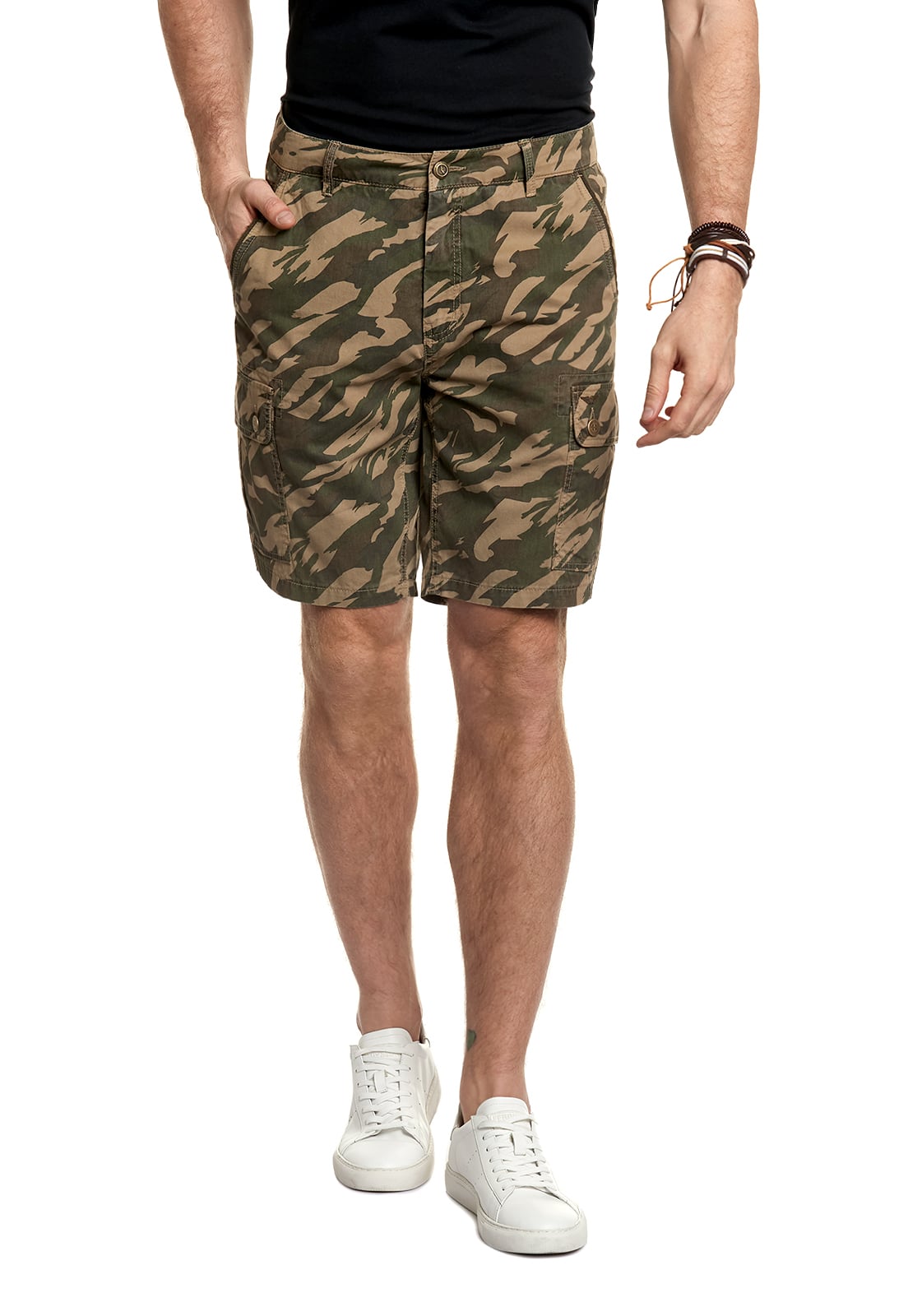 BERMUDA CAMUFLADO CARGO FJ MILITARY - 1