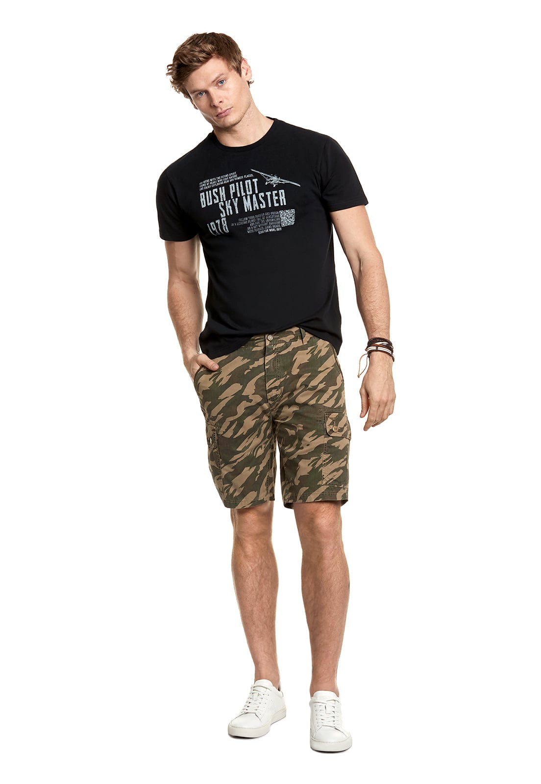 BERMUDA CAMUFLADO CARGO FJ MILITARY - 2
