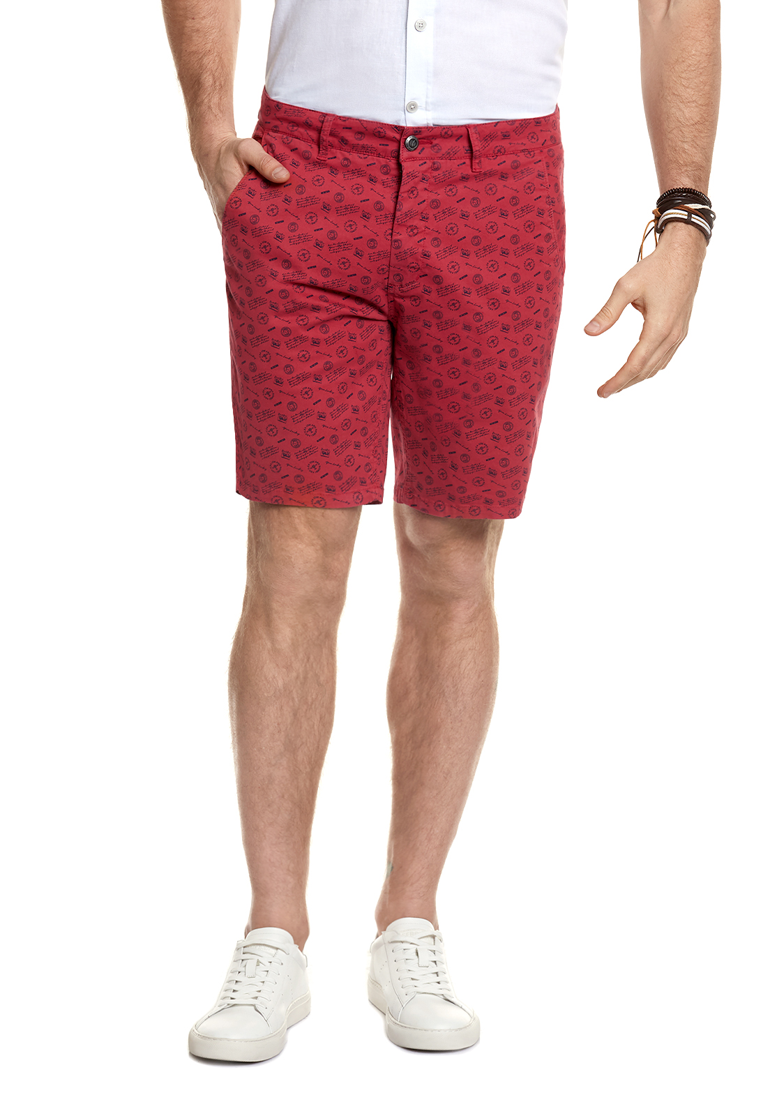 BERMUDA ESTAMPADO FJ RED - 1
