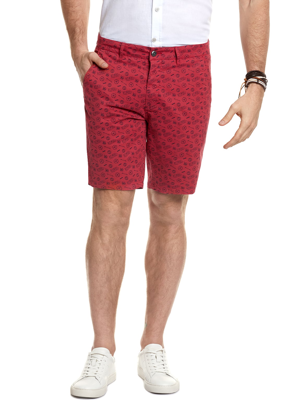 BERMUDA ESTAMPADO FJ RED - 1