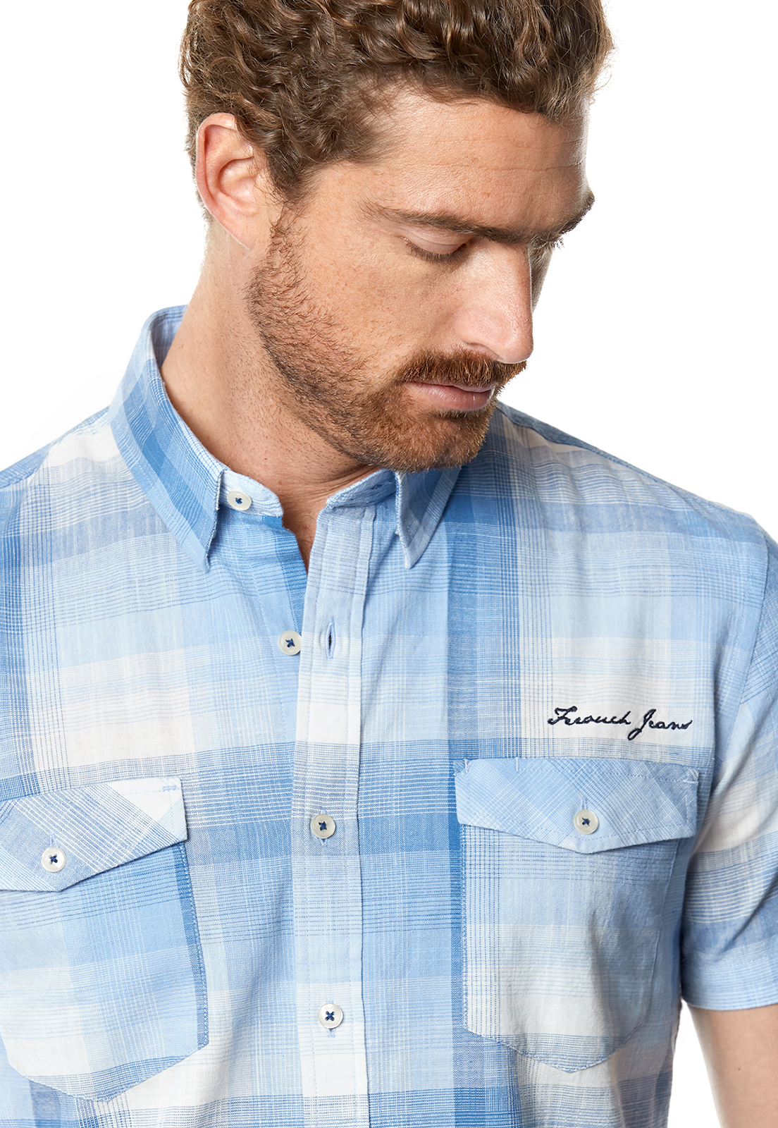 CAMISA CHECKERED TEXAS FJ SKY - 4