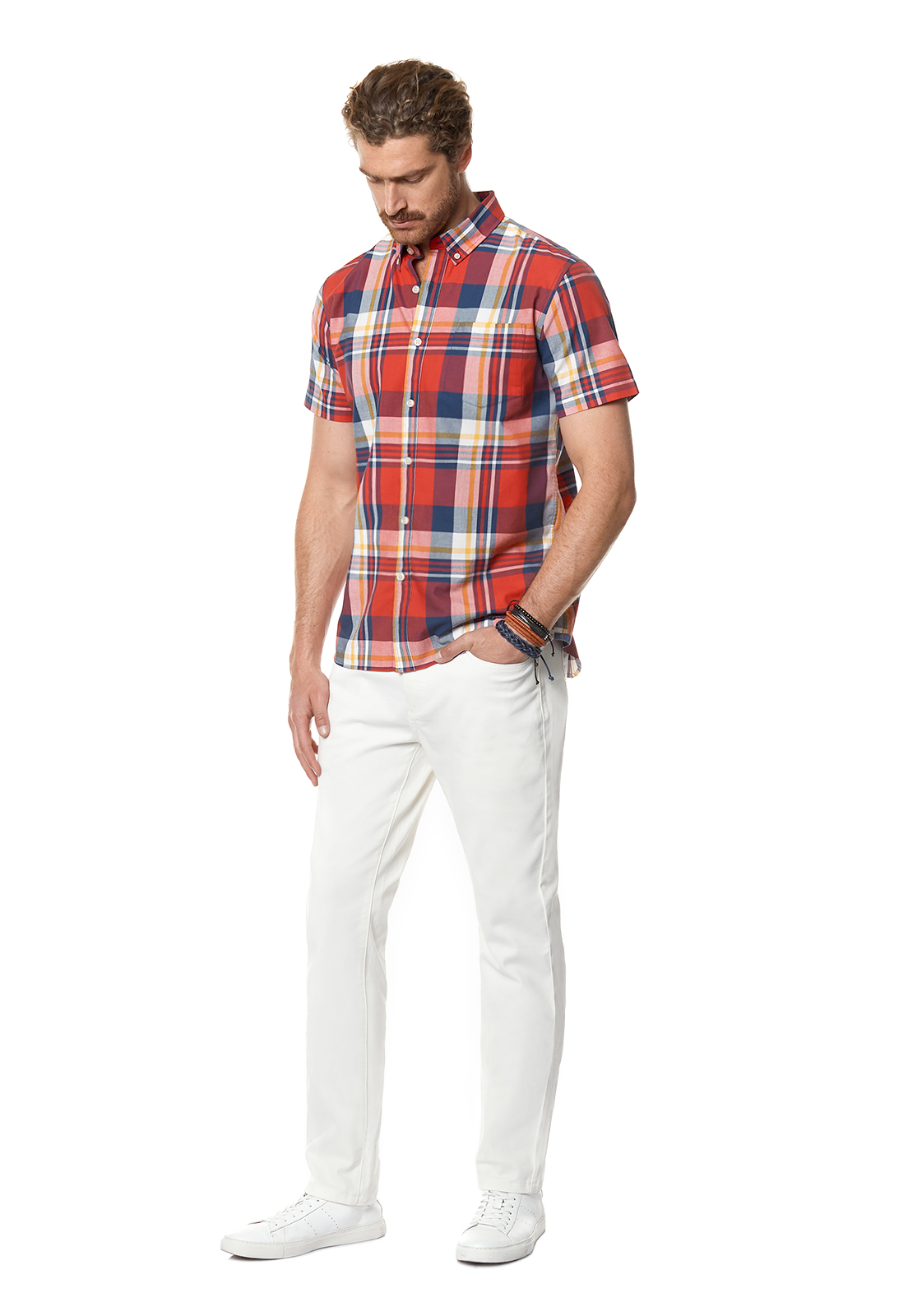 CAMISA CHECKERED COLORADO FJ RED - 2