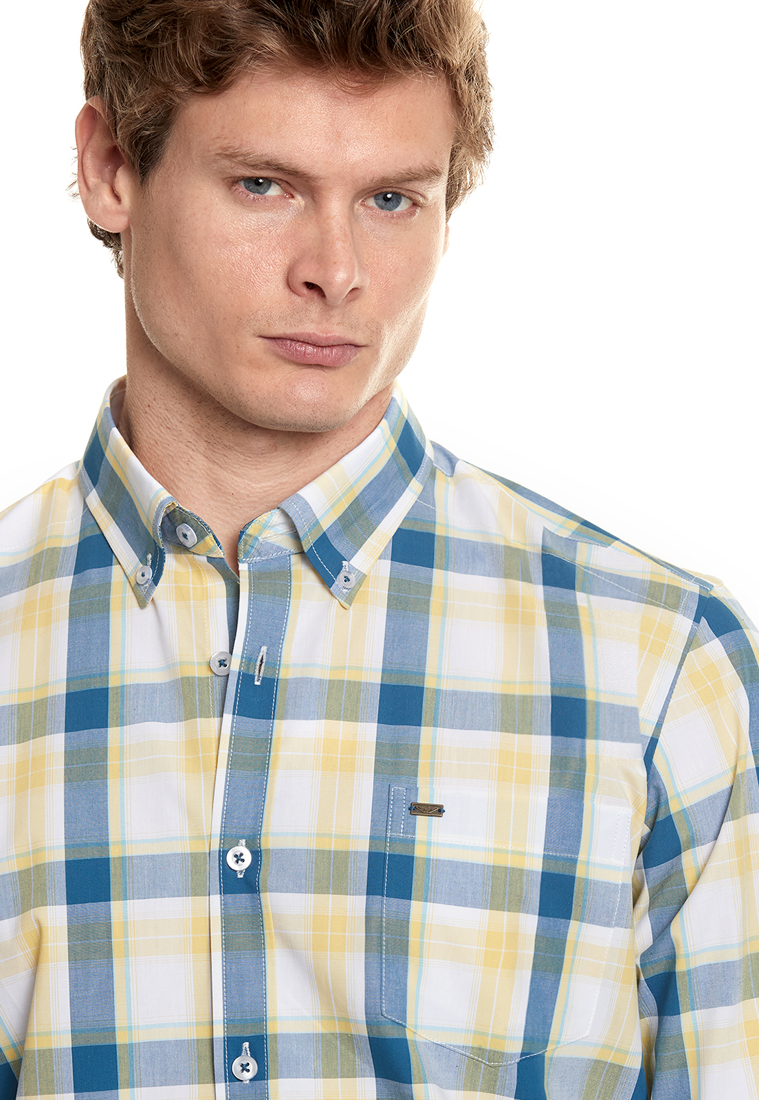 CAMISA CHECKERED KANSAS FJ YELLOW - 4