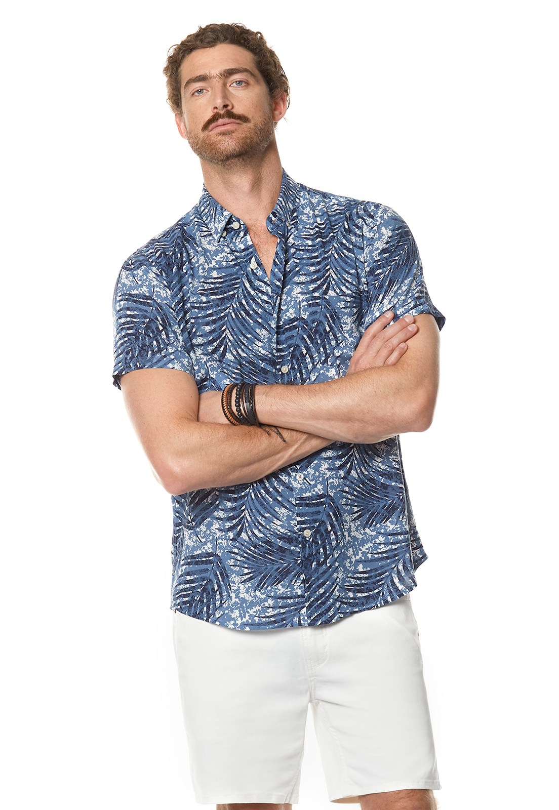 CAMISA ESTAMPADA NEVADA FJ BLUE - 1