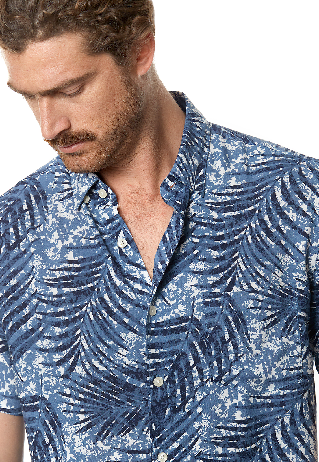 CAMISA ESTAMPADA NEVADA FJ BLUE - 4