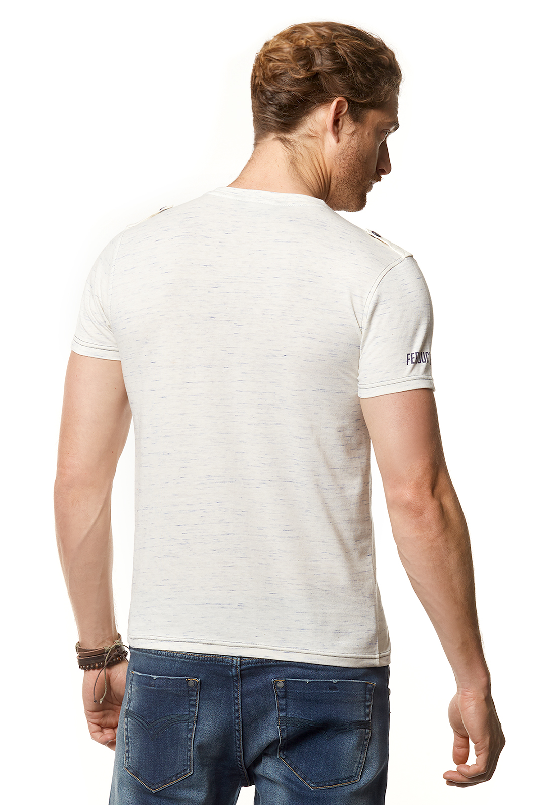 POLERA MIAMI ECRU MELANGE - 3