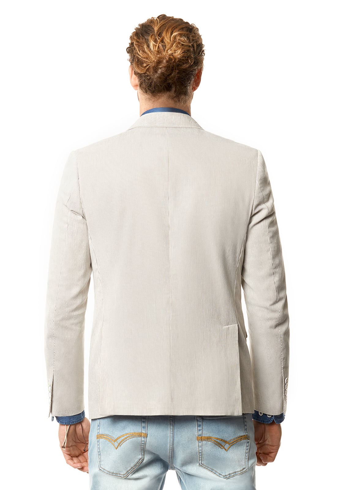 BLAZER STRIPED KHAKI - 3