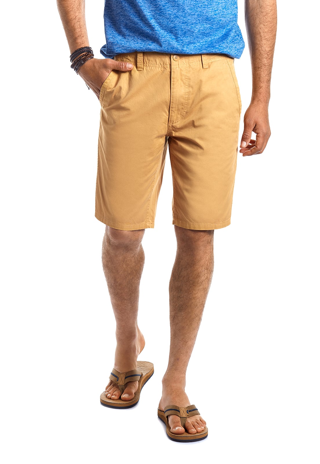 BERMUDA GARMENT DYED MUSTARD - 1