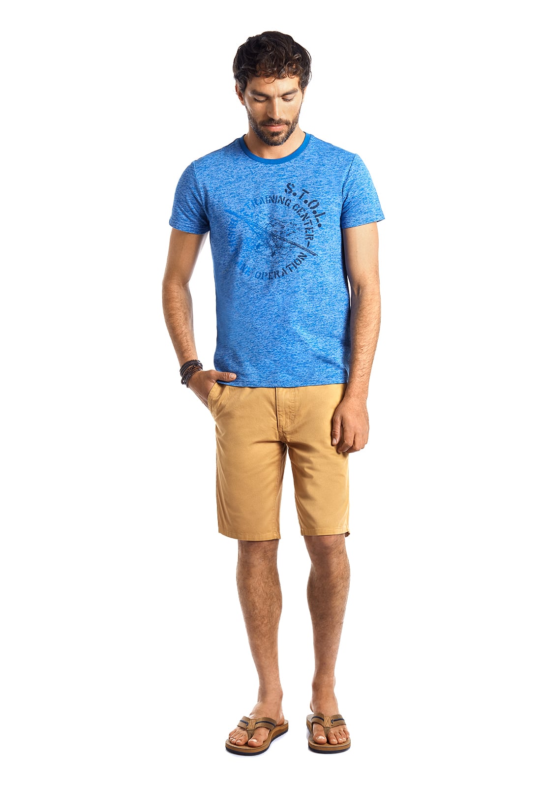 BERMUDA GARMENT DYED MUSTARD - 2