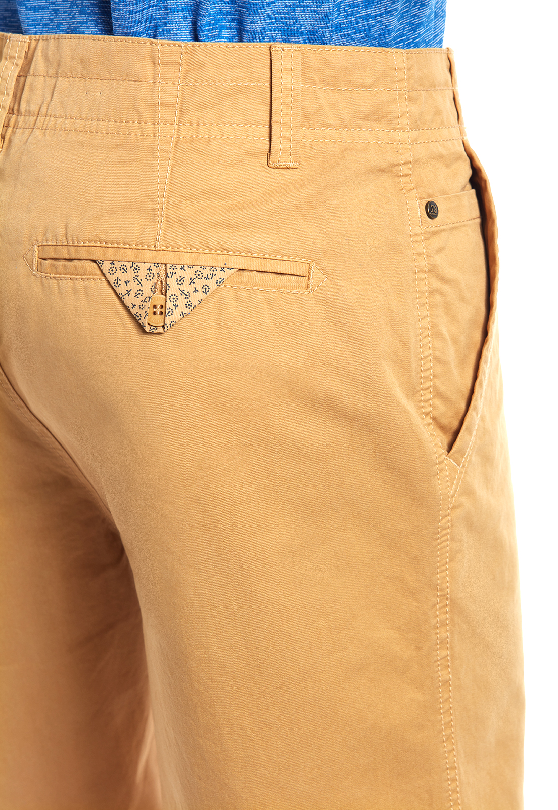 BERMUDA GARMENT DYED MUSTARD - 4