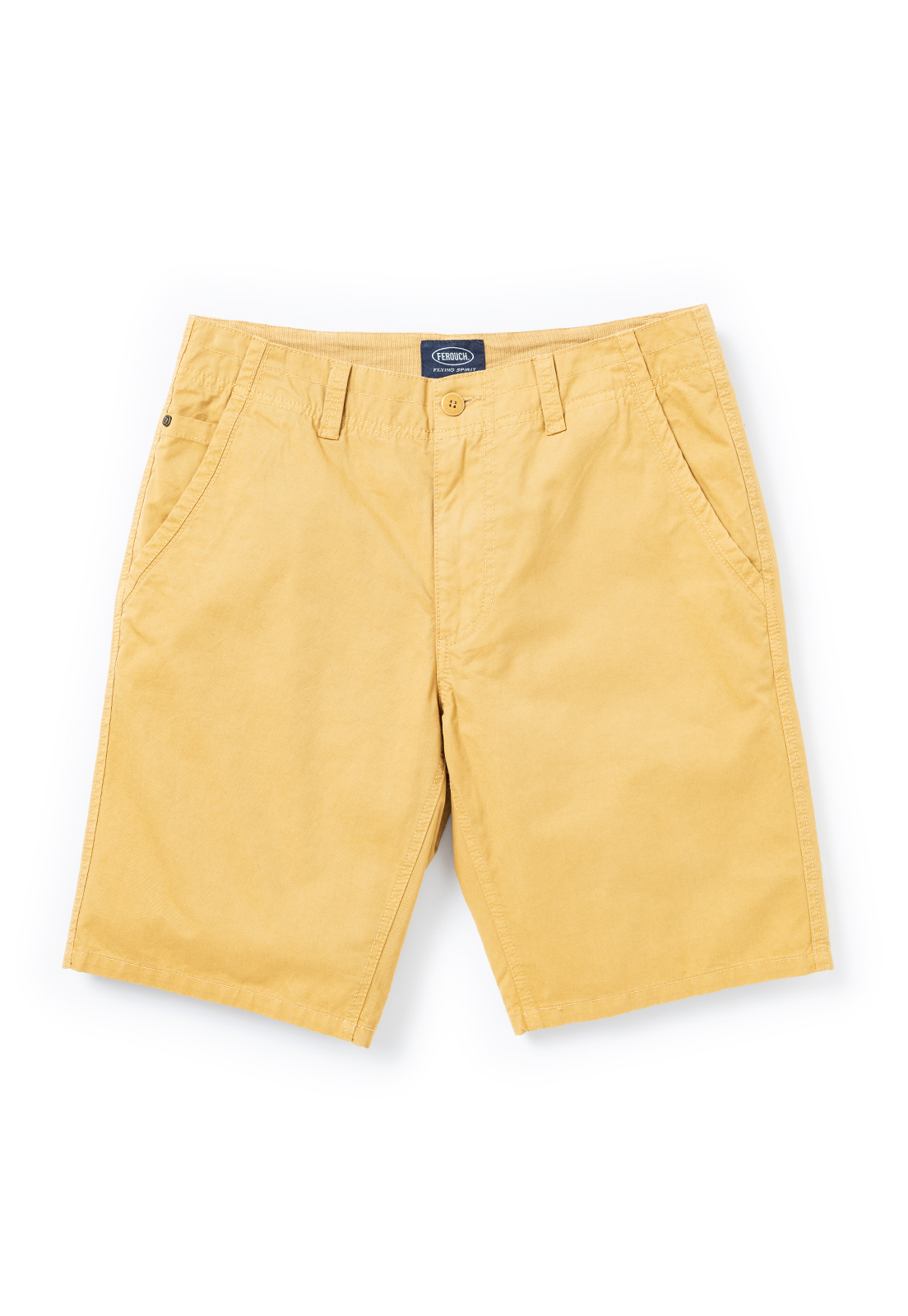 BERMUDA GARMENT DYED MUSTARD - 5
