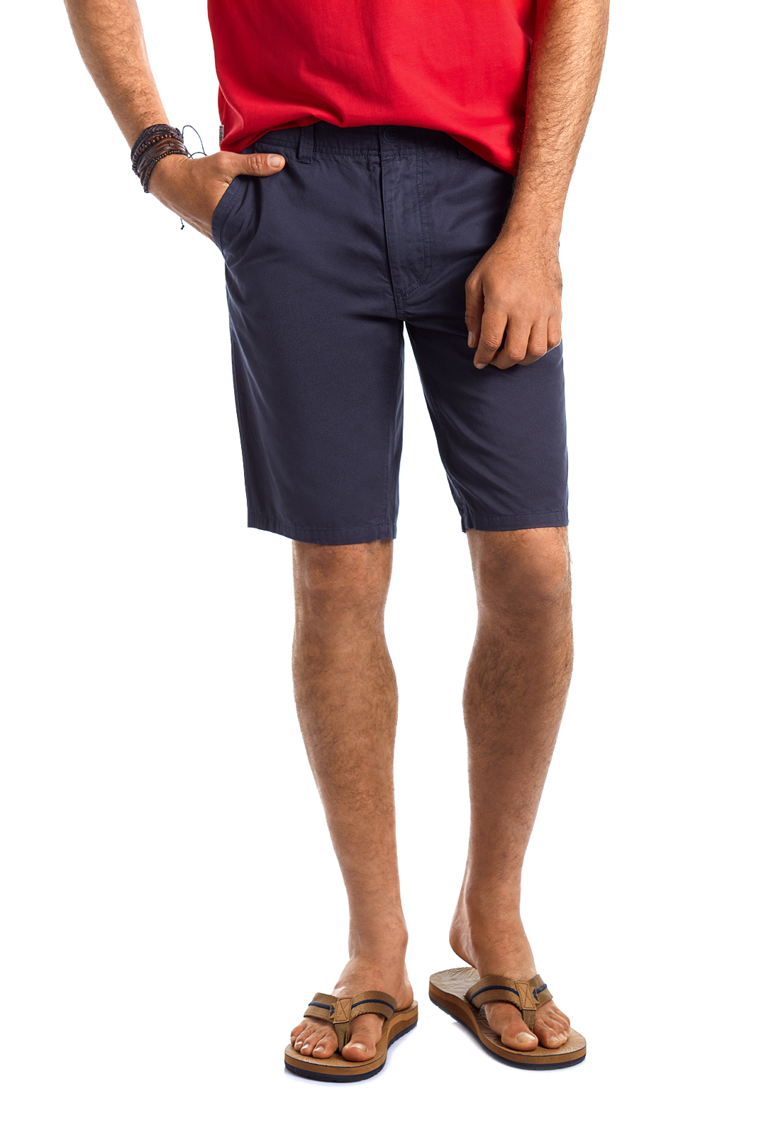 BERMUDA GARMENT DYED DK STONE - 1