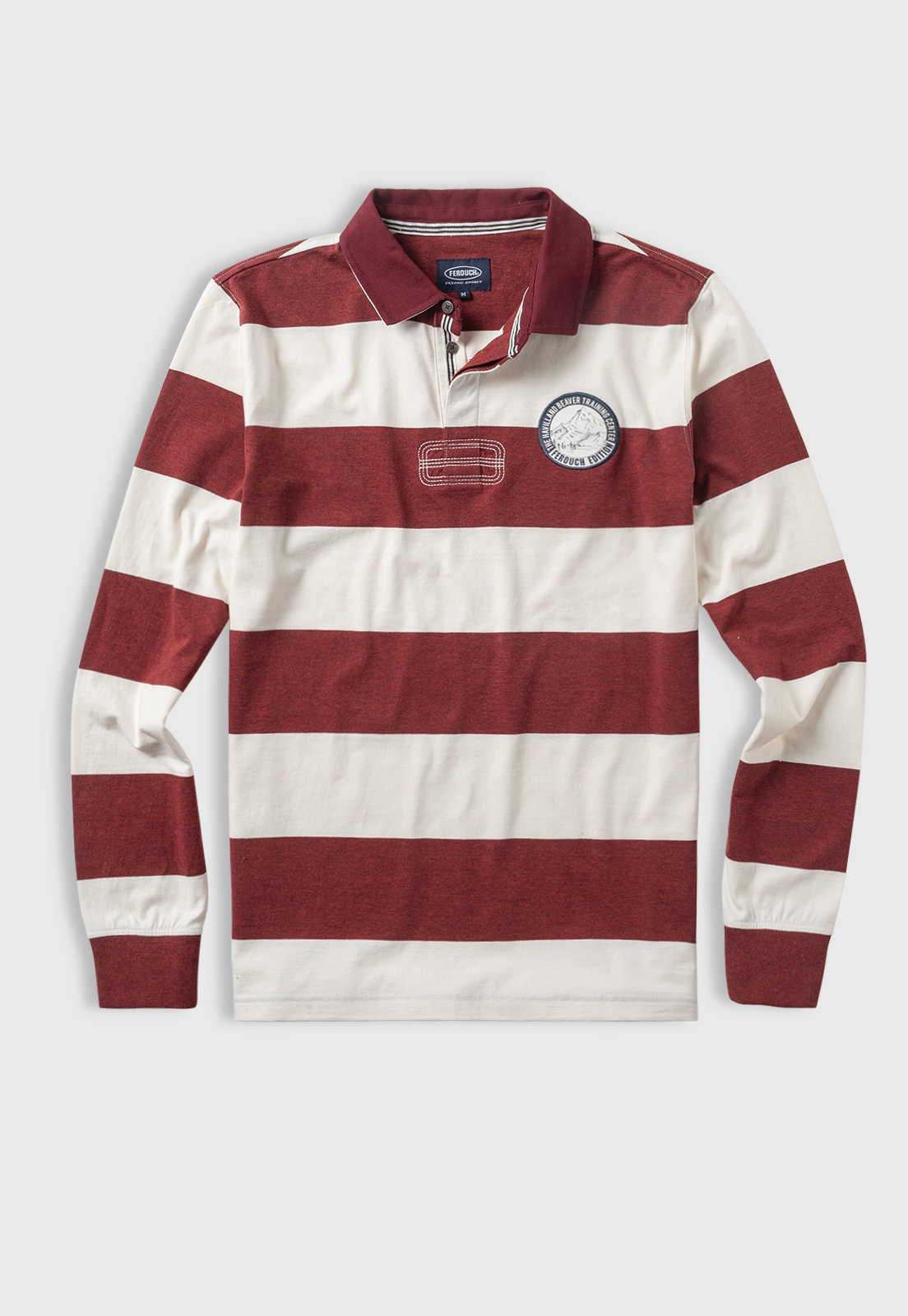POLERA POLO RUGBY DK BRICK MELANGE - 5