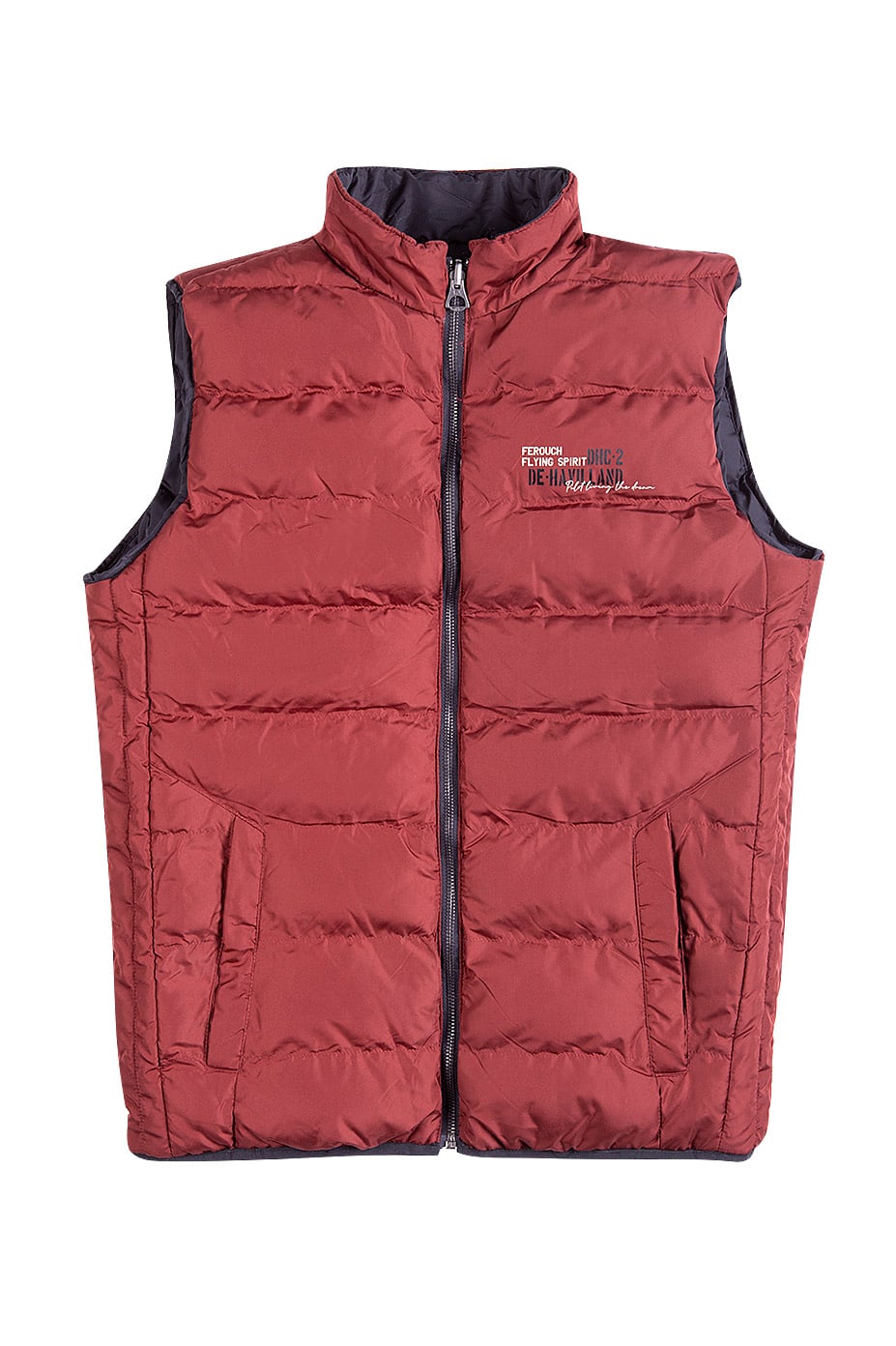 CHAQUETA SIN MANGAS REVERSIBLE FJ NAVY - 5
