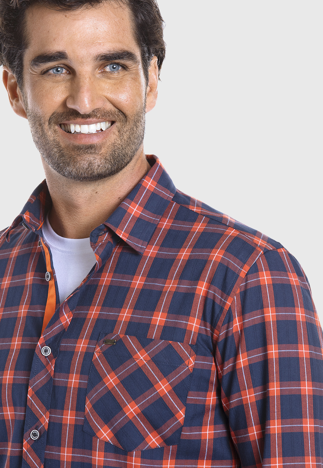 CAMISA CHECKERED TEXAS FJ COPPER - 3