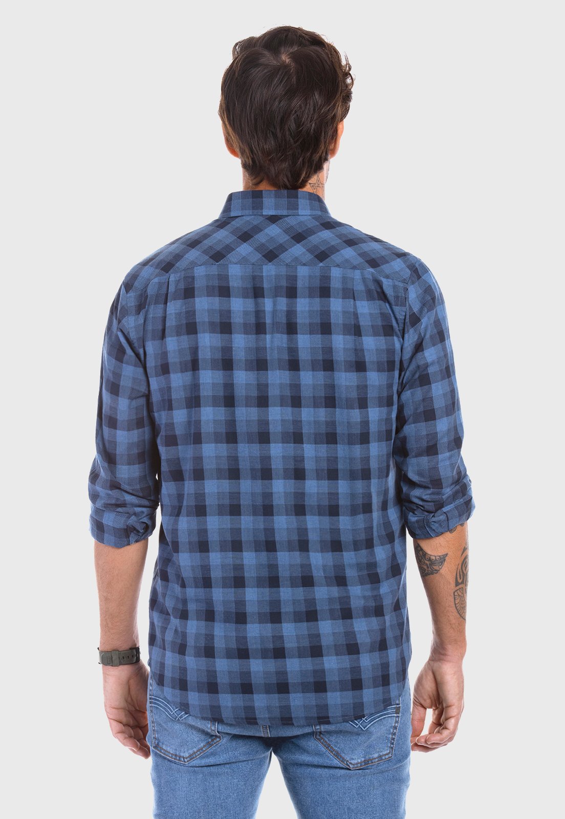 CAMISA CHECKERED DAKOTA F STEEL - 3