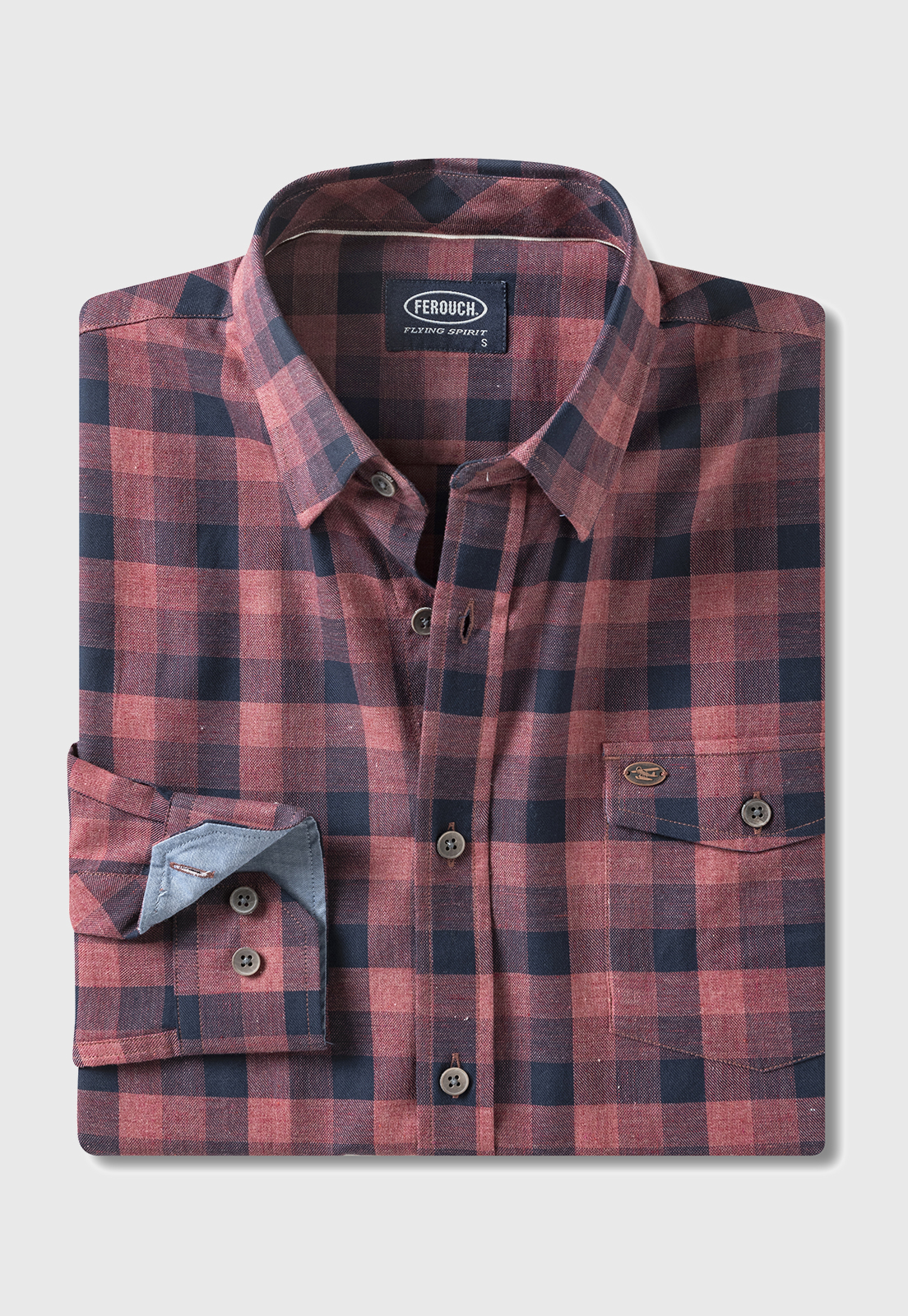 CAMISA CHECKERED DAKOTA F COPPER - 5