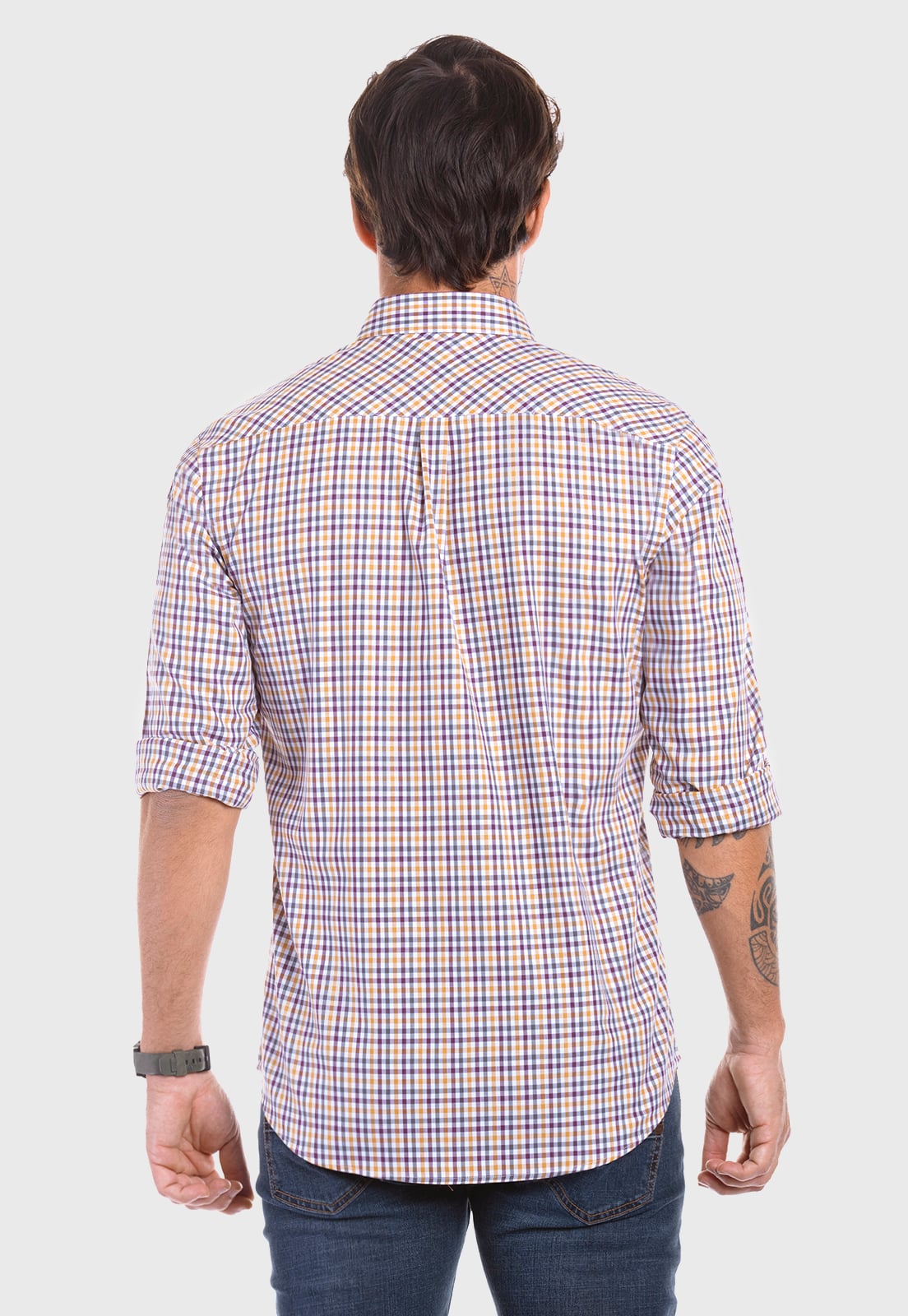 CAMISA CHECKERED ARIZONA MUSTARD - 3