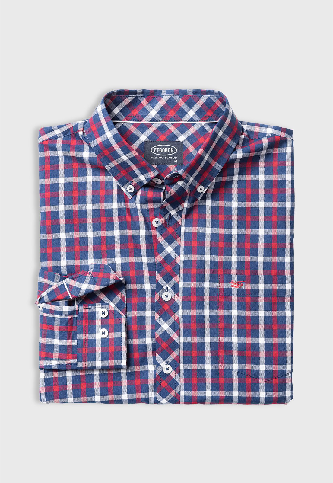 CAMISA CHECKERED MADISON F RED - 1