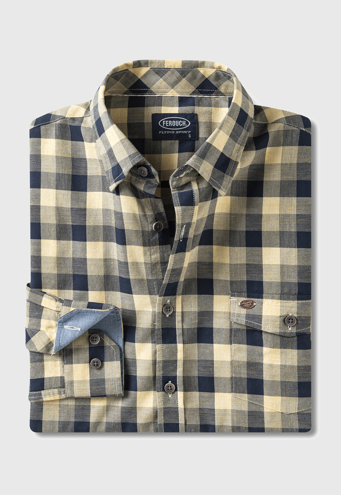 CAMISA CHECKERED DAKOTA F MUSTARD - 5