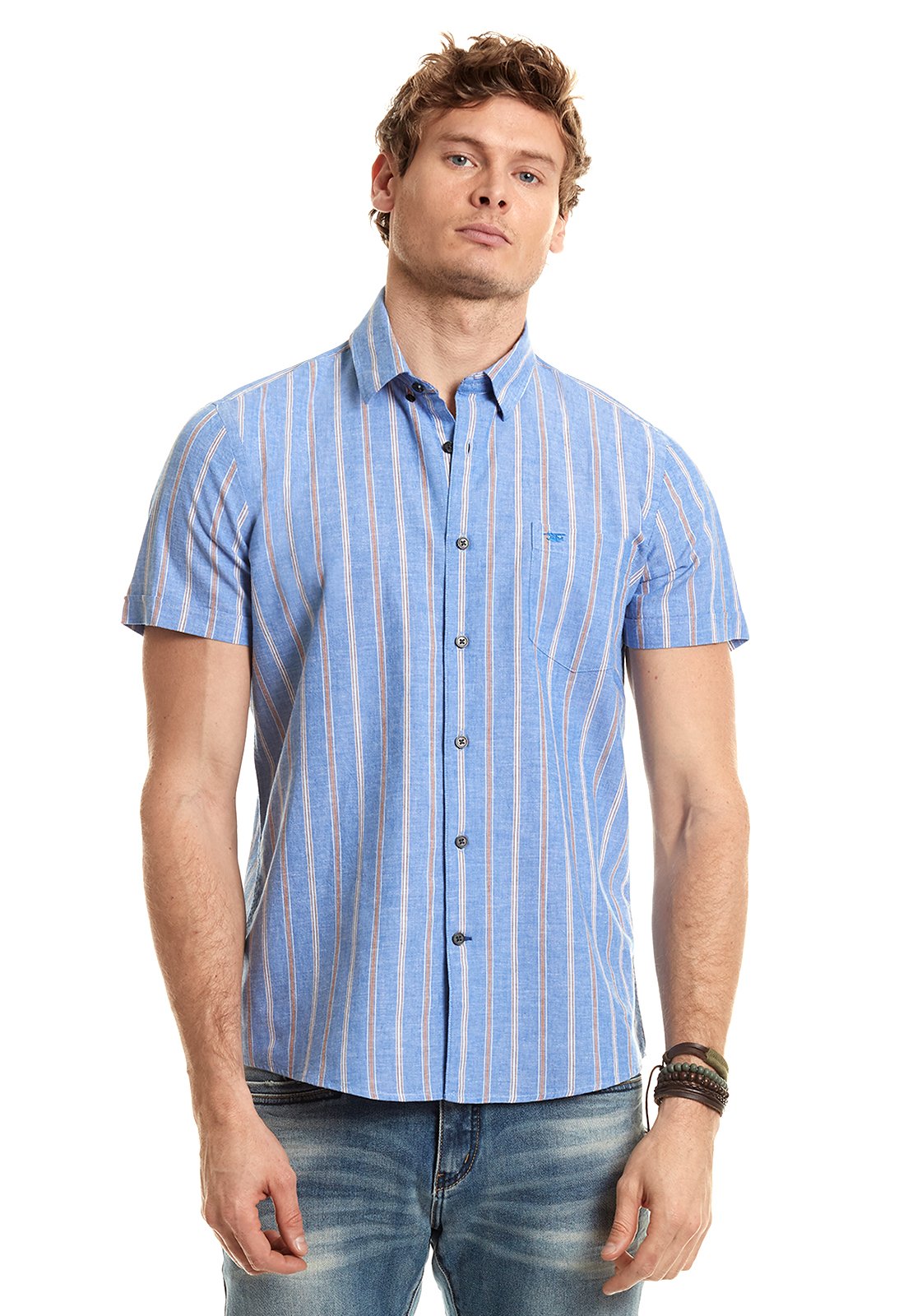 CAMISA STRIPED ST LOUIS F NAVY - 1