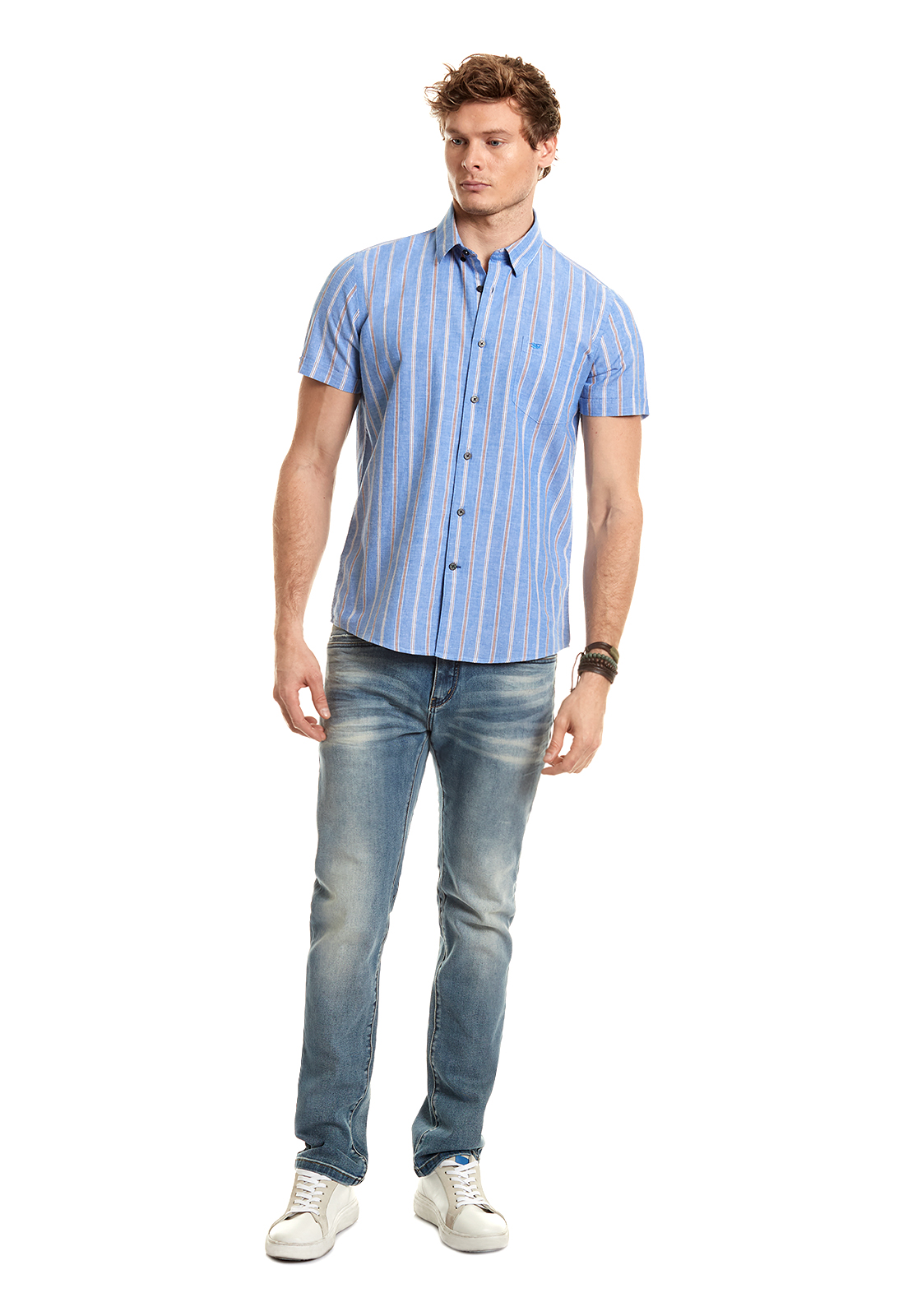 CAMISA STRIPED ST LOUIS F NAVY - 2