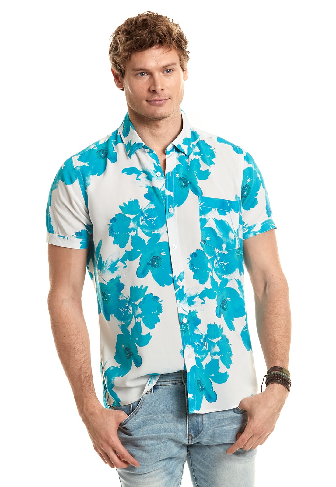 CAMISA ESTAMPADA ACUARELA FJ ICE - 1