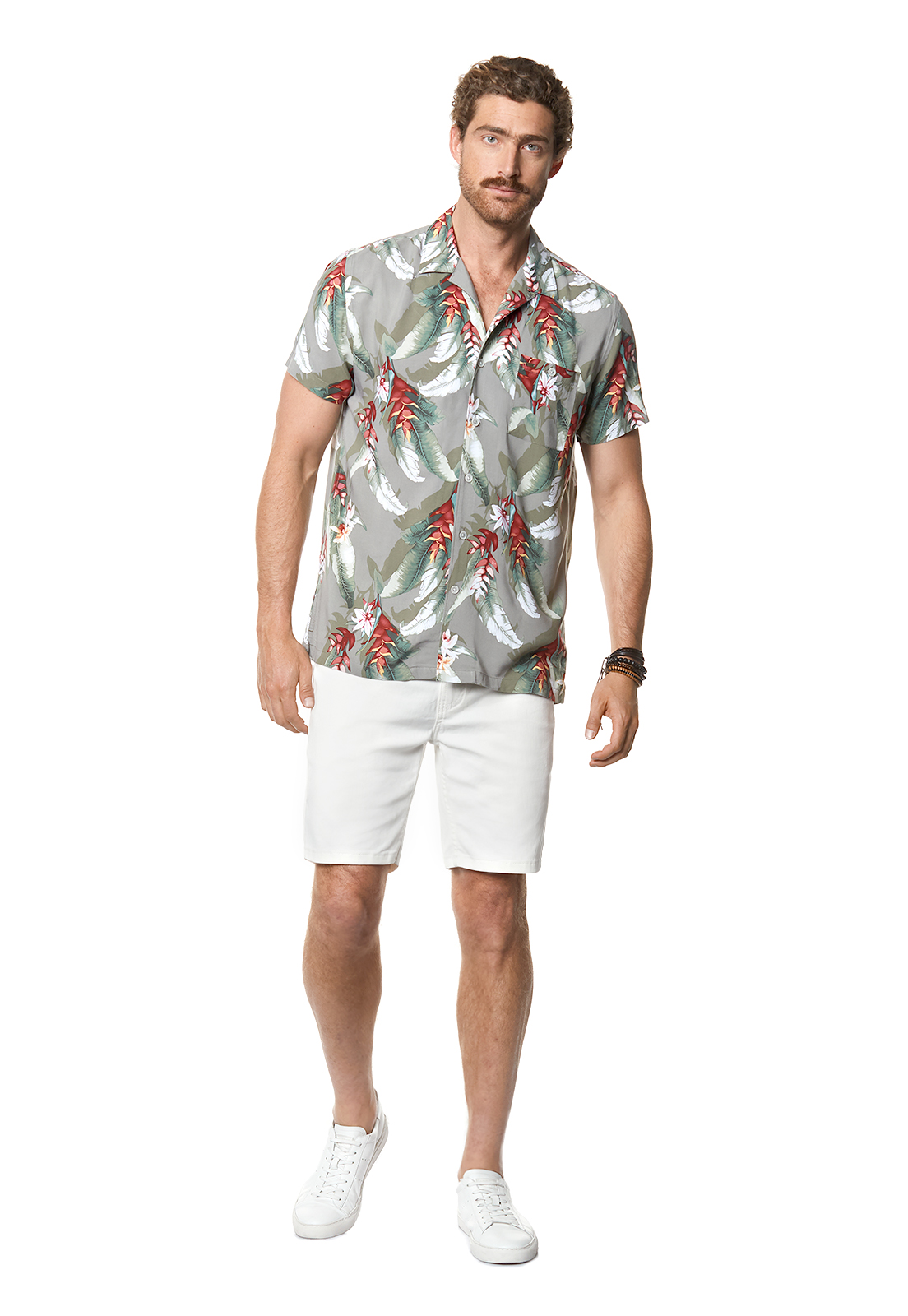 CAMISA ESTAMPADA LIZ FJ MILITARY - 2