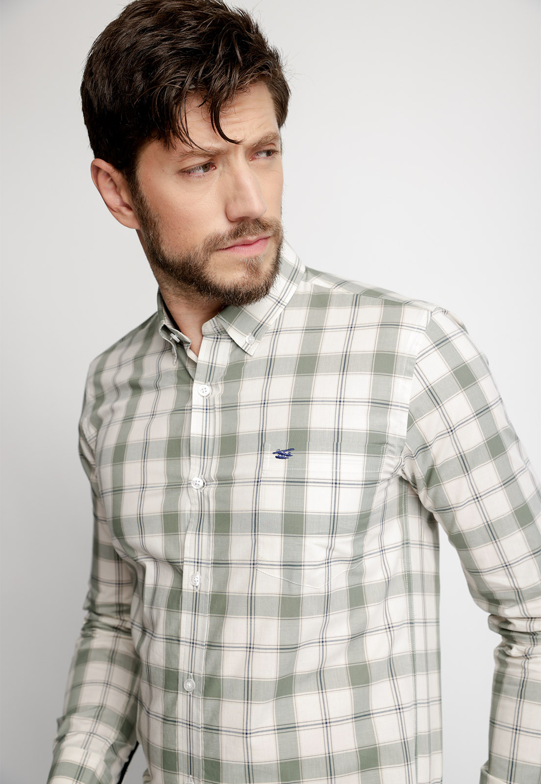 CAMISA CHECKERED HARLEM F GREEN - 3
